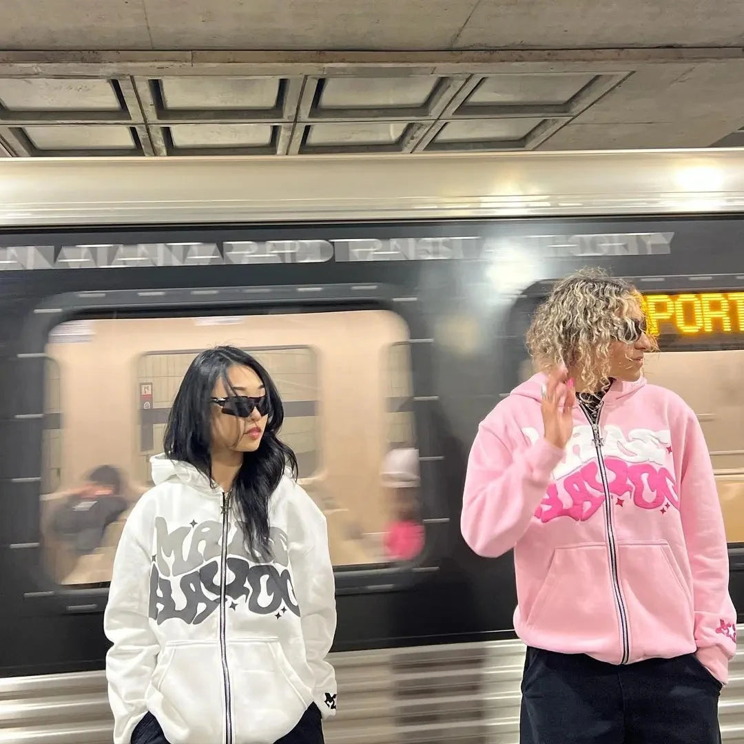 Y2K Men and Women Zip Up Sweatshirts